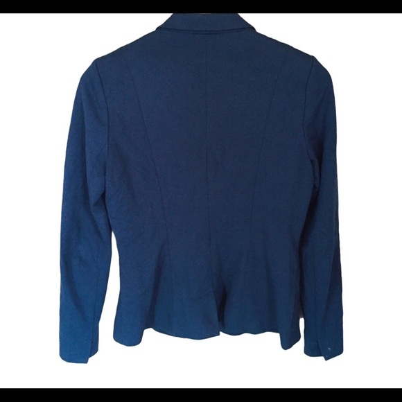 S.OLIVER Black Label Tailor Fit Blazer With 1 Button Enclosure Navy Blue Size 6 - Picture 8 of 9